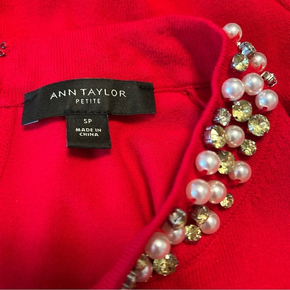 ANN TAYLOR Embellished Neck Sweater - Picture 5 of 7